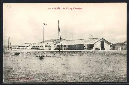 AK Gabès, Le Champ d`aviation