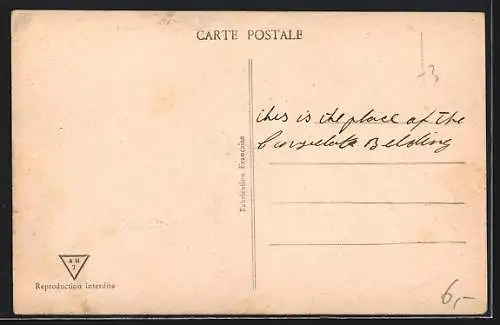 AK Tunis, Statue du Cardinal Lavigerie