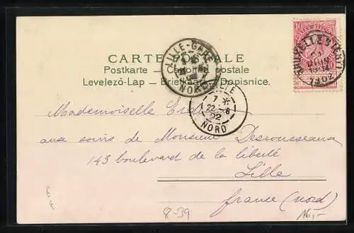 AK Carte de la Chiromancie, Destinée lue dans la main