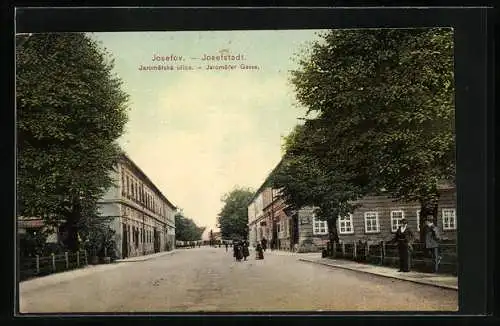 AK Josefstadt / Josefov / Jaromer, Jaromer Gasse, Jaromerská ulice