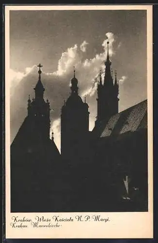 AK Kraków, Wieze Kosciola N. P. Maryi