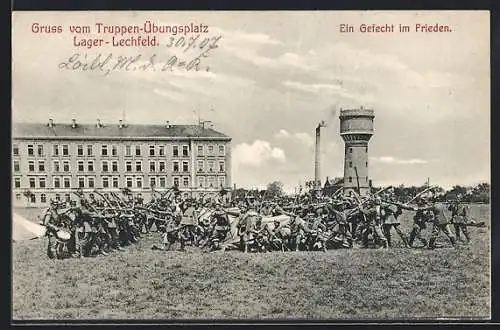 AK Lager Lechfeld, Truppen-Übungsplatz, Ein Gefecht im Frieden