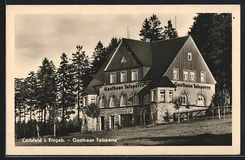 AK Carlsfeld i. Erzgeb., Gasthaus Talsperre