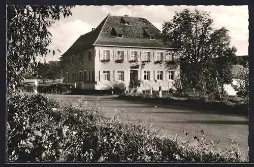 AK Burkheim / Schwarzwald, Gasthaus-Pension Kreuz Post von Ernst Gehr