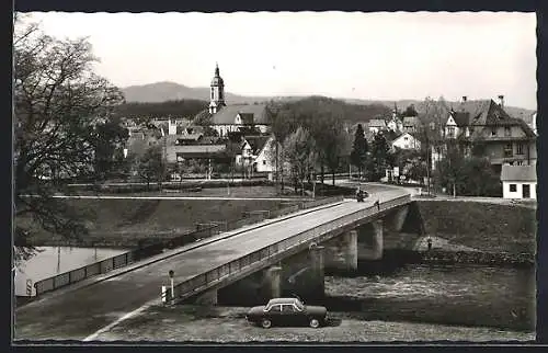 AK Riegel am Kaiserstuhl, Kirche mit Brücke