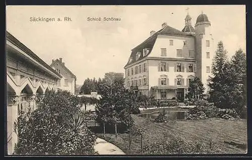 AK Säckingen a. Rh., Schloss Schönau