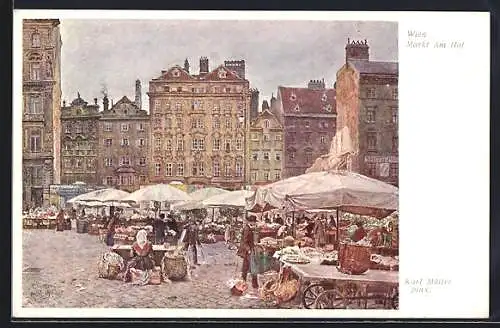 Künstler-AK Wien, Markt Am Hof