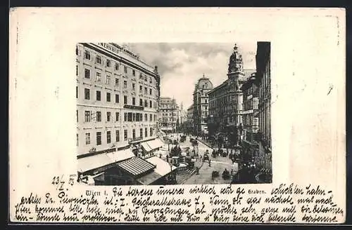 Präge-AK Wien, Graben mit Brunnen