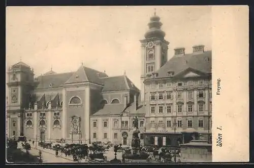 AK Wien, Freyung mit Schottenkirche