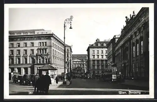 AK Wien, Freyung mit Litfasssäule