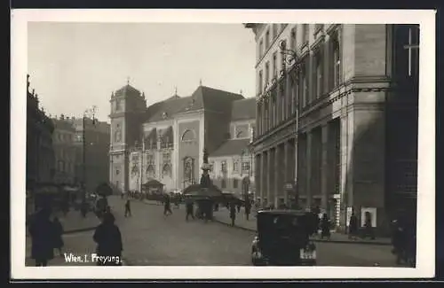 AK Wien, Freyung mit Schottenkirche