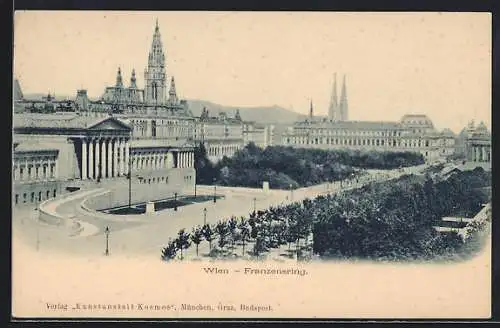 AK Wien, Franzensring mit Kirche