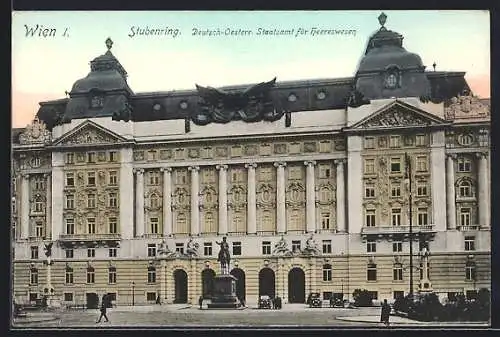 AK Wien, Stubenring, Deutsch-Oesterr. Staatsamt für Heereswesen