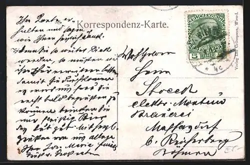 AK Wien, Parlament mit Denkmal