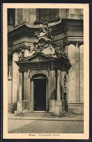 AK Wien, Portal der Peterskirche