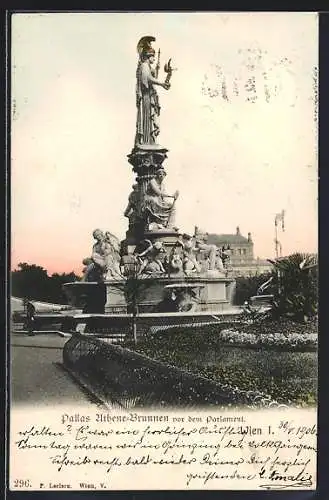 AK Wien, Pallas Athene-Brunnen vor dem Parlament