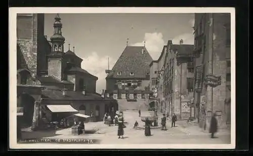 Foto-AK A. Stockhammer: Hall /Tirol, Oberer Stadtplatz