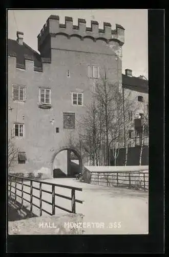 Foto-AK A. Stockhammer: Hall, Münzertor