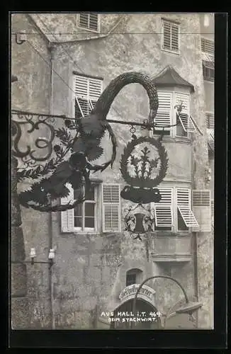 Foto-AK A. Stockhammer: Hall i. T., Beim Stachwirt