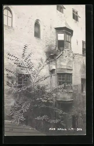 Foto-AK A. Stockhammer: Hall i. T., Hausfassade