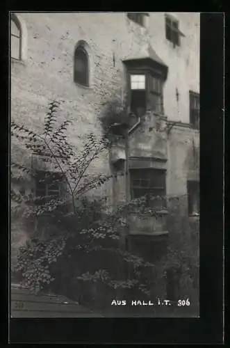 Foto-AK A. Stockhammer: Hall i. T., Häuserfassade