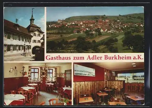 AK Burkheim / Schwarzwald, Gasthaus zum Adler, Ortspanorama