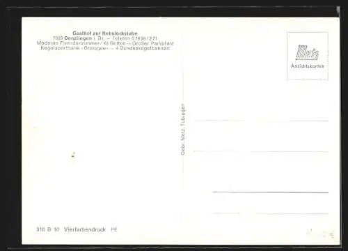 AK Denzlingen i. Br., Gasthof zur Rebstockstube, Innenansichten