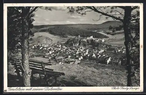 AK Gerolstein, Teilansicht mit seinen Dolomiten