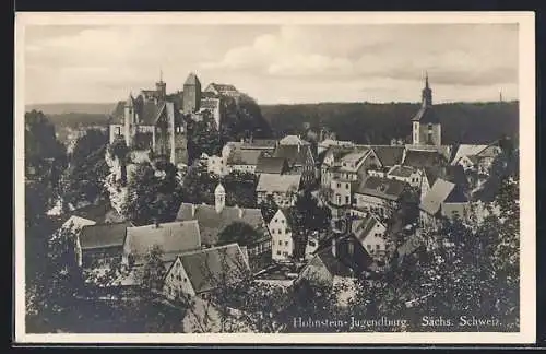 AK Hohnstein-Jugendburg /Sächs. Schweiz, Teilansicht