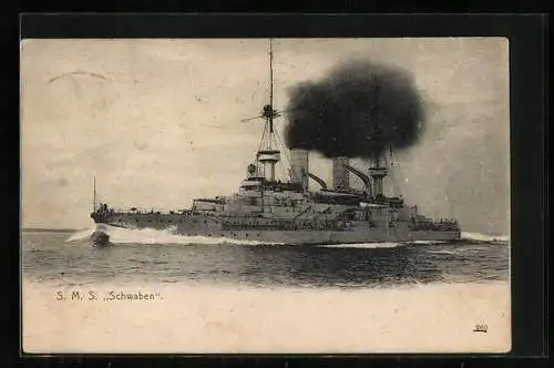 AK Kriegsschiff S.M.S. Schwaben