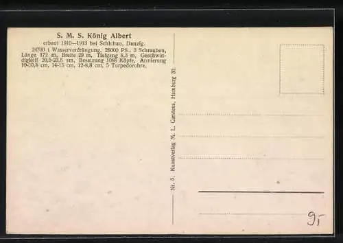 AK Grossschlachtschiff SMS König Albert