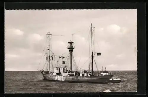 AK Feuerschiff Kiel auf seiner Position