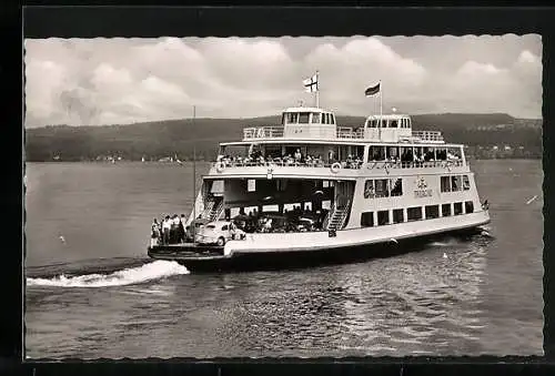 AK Bodensee-Fährschiff Thurgau