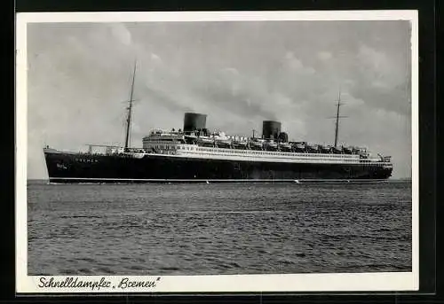 AK Schnelldampfer Bremen des Norddeutschen Lloyd