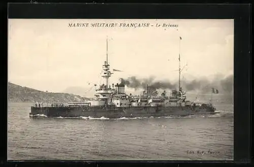 AK Kriegsschiff Le Brènnus, Marine Militaire Francaise