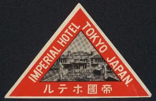 Kofferaufkleber Tokyo, Imperial Hotel