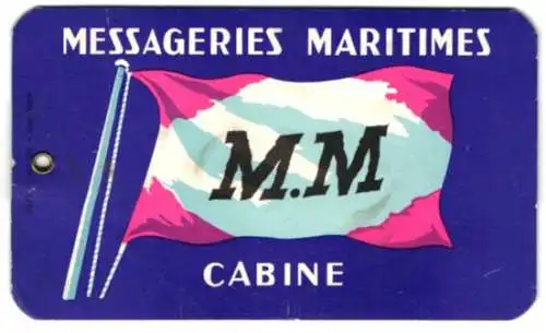 Kofferaufkleber Messageries Maritimes, Cabine