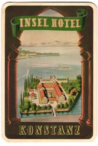 Kofferaufkleber Konstanz, Das Insel Hotel