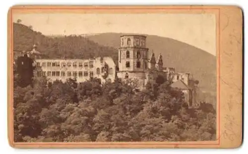 Fotografie Franz Richard, Heidelberg, Ansicht Heidelberg, Blick auf das Schloss