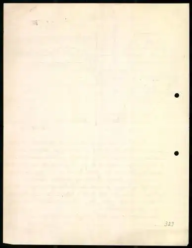 Rechnung Hannover 1909, Sulze & Schröder, Geschäft für Schornsteinbau, Industrieschornstein und Zwerg beim Bauen