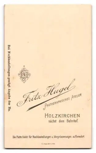 Fotografie Fritz Hugel, Holzkirchen, Portrait eines eleganten Herrn