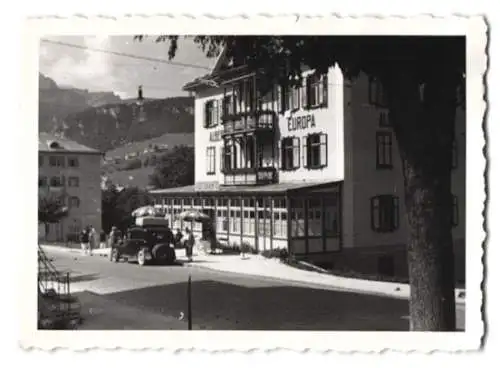 Fotografie Wolf, Bielsko, Ansicht Cortina d'Ampezzo, Hotel Albergo Europa um 1938