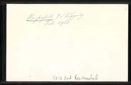 Fotografie unbekannter Fotograf, Ansicht Bad Reichenhall, Fliegeraufnahme im Juli 1928