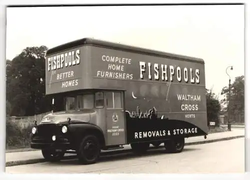 Fotografie Lastwagen Bedford, LKW-Koffer Fishpools Waltham Cross Herts