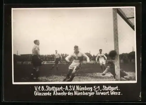 Fotografie unbekannter Fotograf, Ansicht Stuttgart, Fussballspiel VfB Stuttgart vs. ASV Nürnberg 5:1