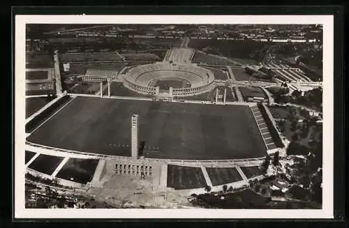 AK Berlin, Luftbild des Reichssportfeldes