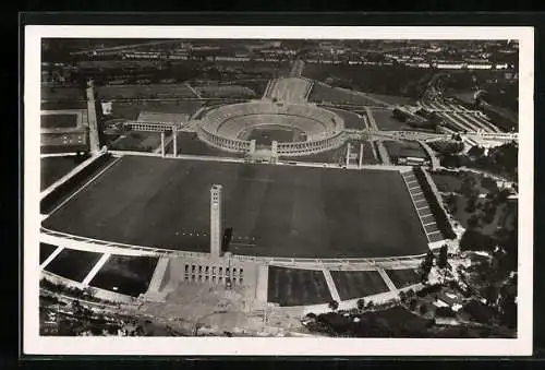 AK Berlin, Luftbild des Reichssportfeldes