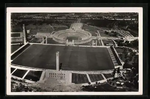 AK Berlin, Reichssportfeld, Olympiastadion, Luftbild