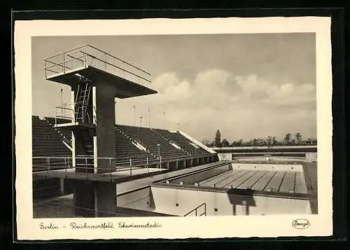 AK Berlin, Olympische Spiele 1936, Reichssportfeld, Schwimmstadion