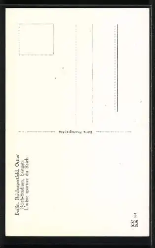 AK Berlin, Olympia, Reichssportfeld, Osttor
